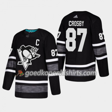 Pittsburgh Penguins Sidney Crosby 87 2019 All-Star Adidas Zwart Authentic Shirt - Mannen